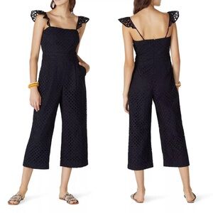 J. Crew Kasana Ruffle Eyelet Jumpsuit